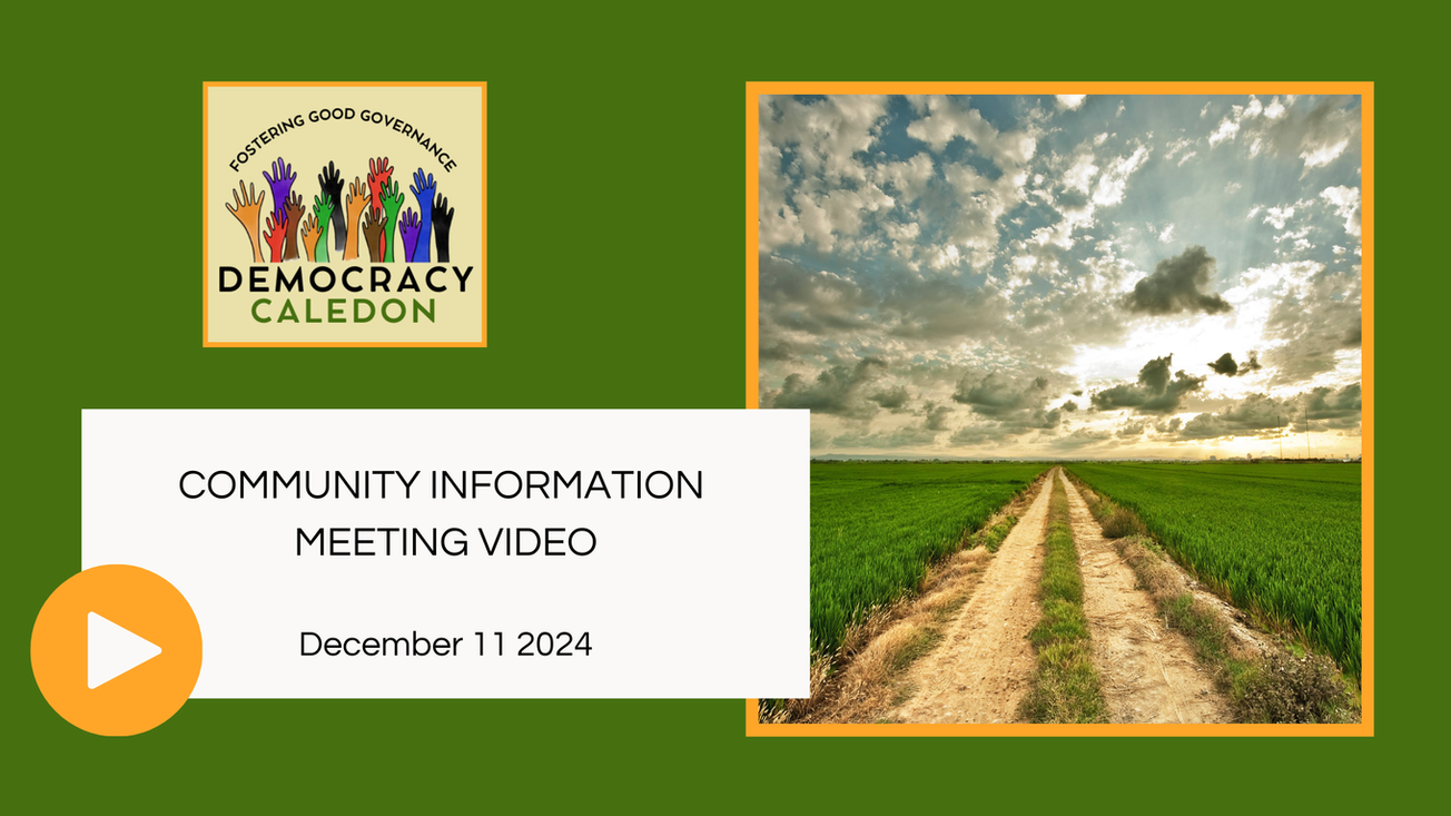 Democracy Caledon Public Information Night